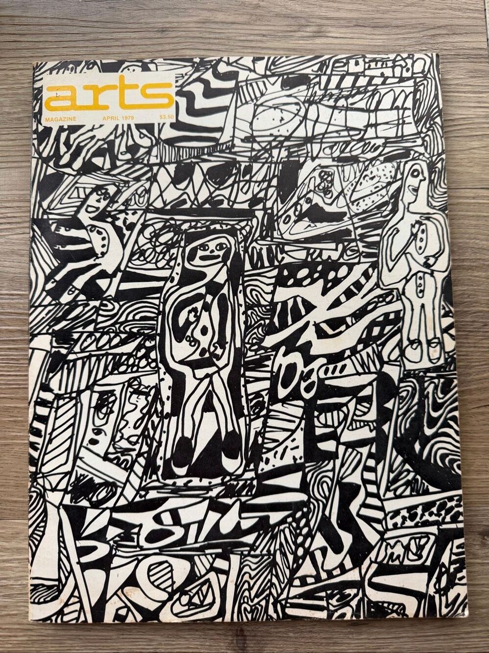 Vintage Arts Magazine April 1979 Jean Dubuffet Cover Art Modern Retro